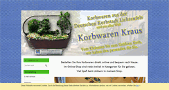 Desktop Screenshot of korbwaren-kraus.de
